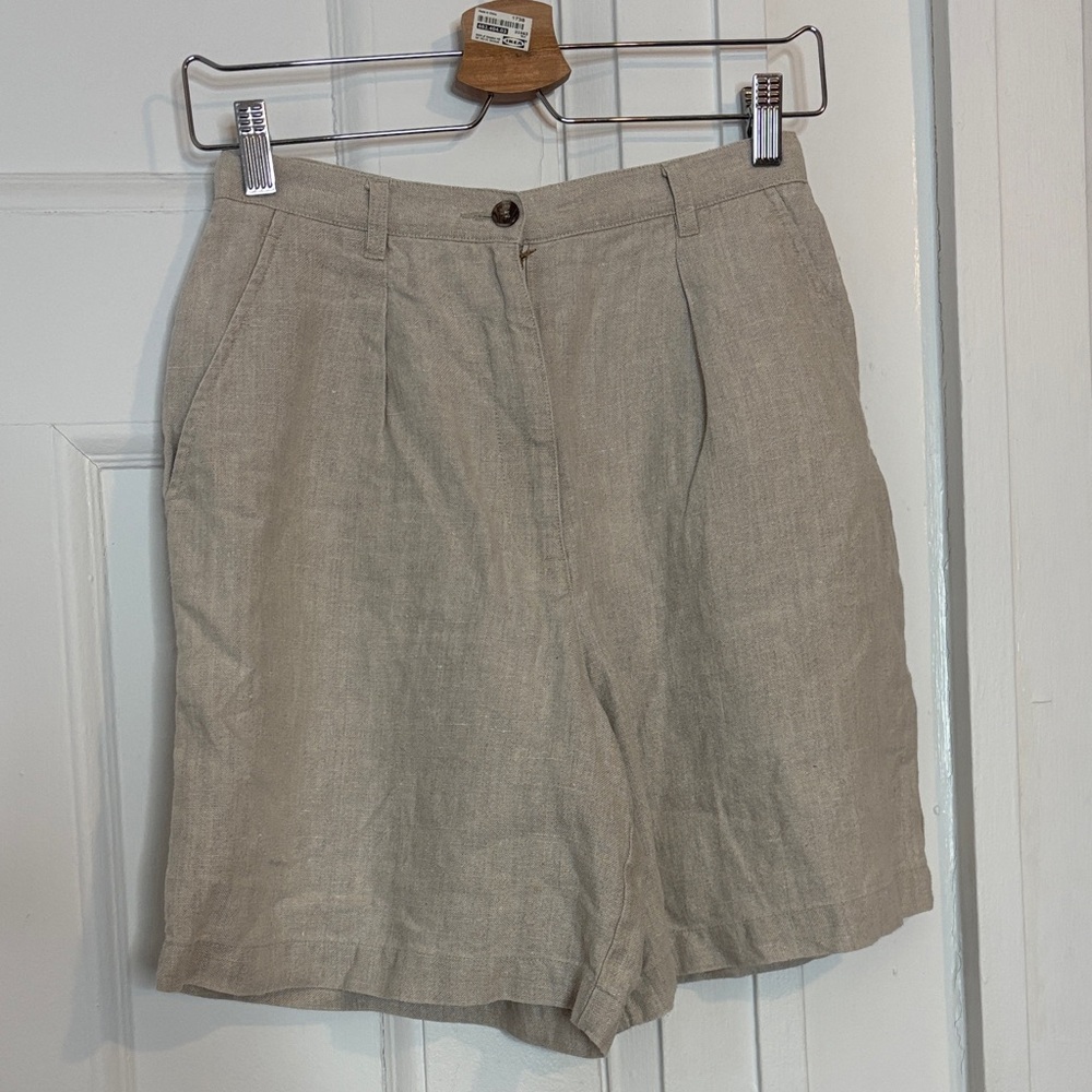 Vintage linen shorts